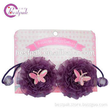 korea style sheer ribbon hair accessories for small kids